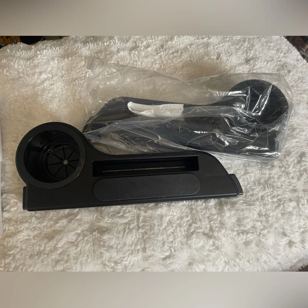 Black Golf Cart Armrest with Cell Phone Holder and cup holder